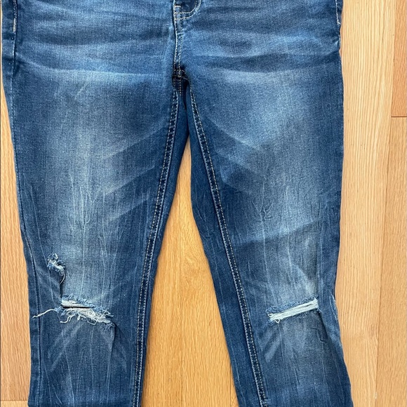Almost Famous Skinny Stretch Distressed Cuffed Jean - Picture 3 of 8